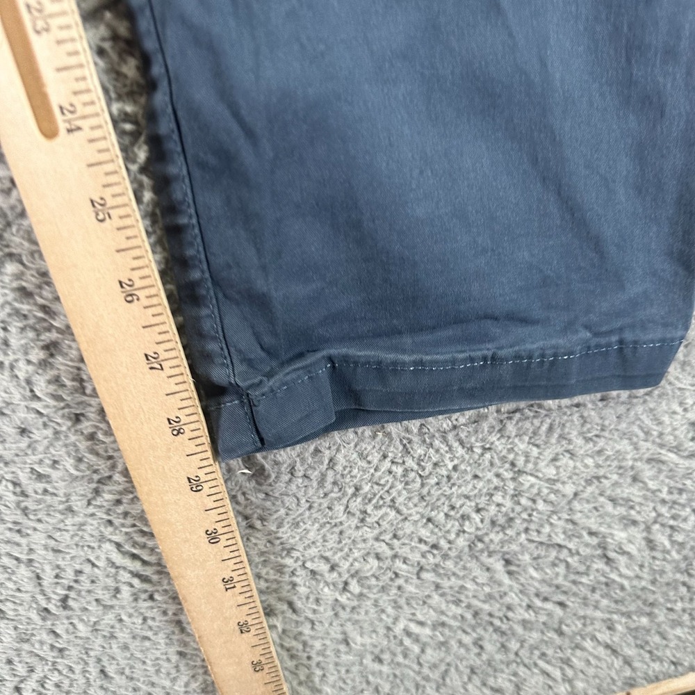 Nickel & Iron Pant Mens 36x30 Blue Cotton Chino Straight Business Office Stretch - Picture 7 of 9